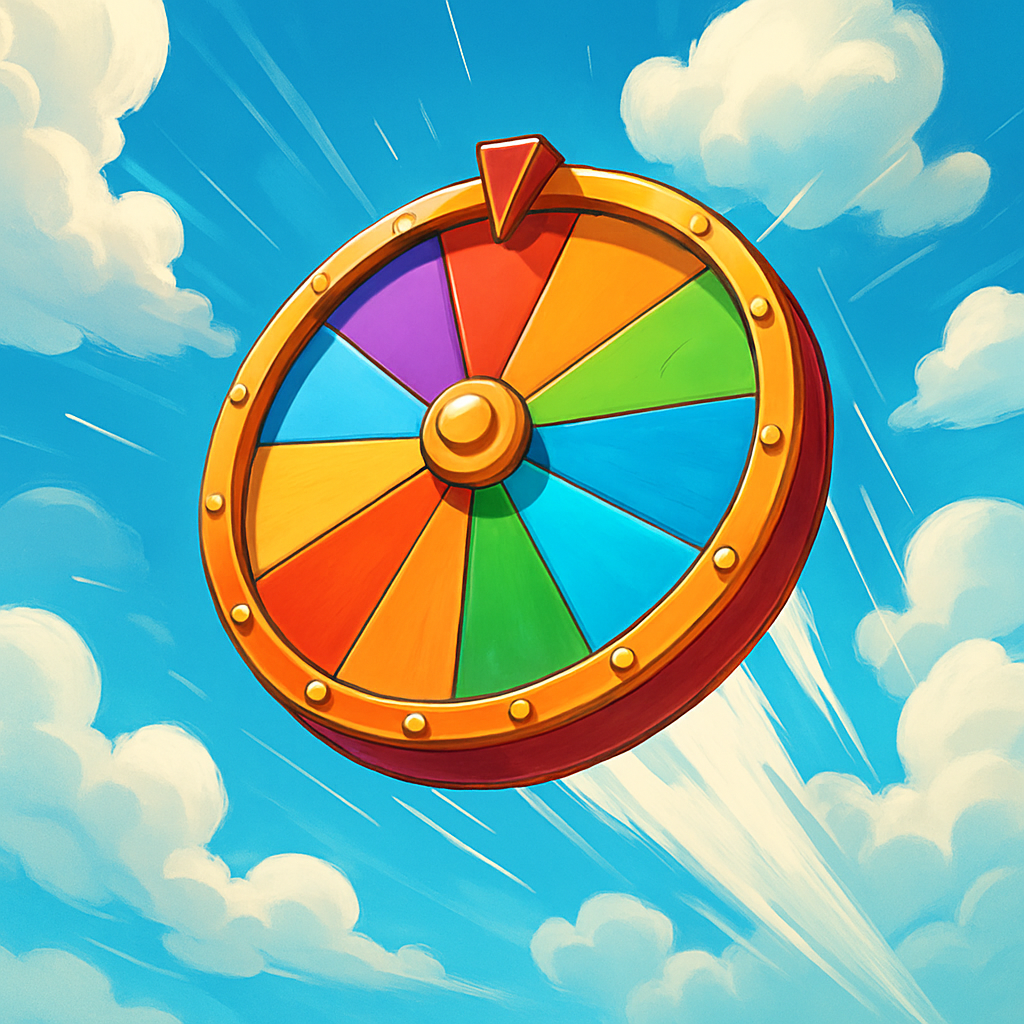Exciting wheel flying game